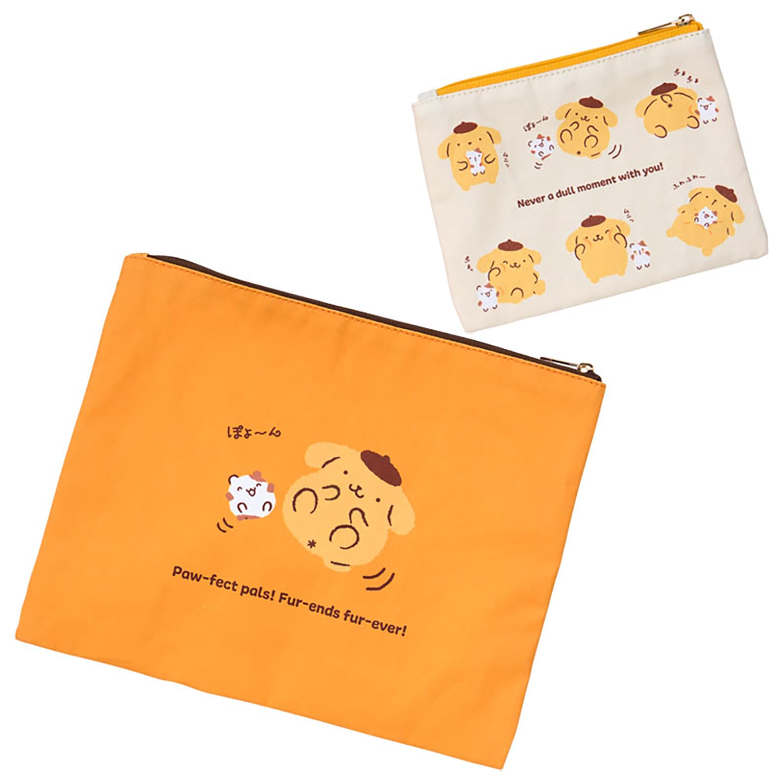 Amazon.co.jp: サンリオ(SANRIO) フラットポーチ2個セット（プリンと